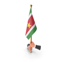 Two Hands Hold Suriname Cloth Flag PNG & PSD Images