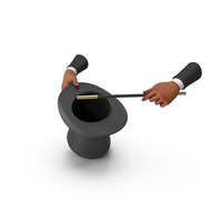 Magic Hat With Red Hands Show PNG & PSD Images