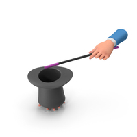 Magic Hat Color Pink Hands Show PNG & PSD Images