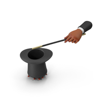 Red Magic Hat With Hands Show PNG & PSD Images