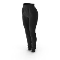 Black Women Sport Sweatpants PNG & PSD Images