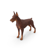 Doberman Dog Brown PNG & PSD Images