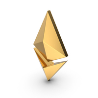 Gold Ethereum Symbol PNG & PSD Images