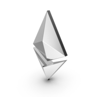 Silver Ethereum Symbol PNG & PSD Images