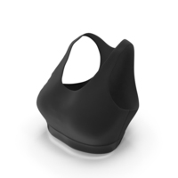 Black Women Basic Sports Bra PNG & PSD Images