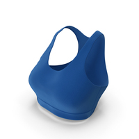Blue Women Basic Sports Bra PNG & PSD Images