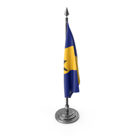 Barbados Table Flag PNG & PSD Images