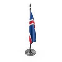 Iceland Table Flag PNG & PSD Images