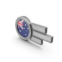 Australia Flag Badge PNG & PSD Images