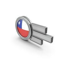 Chile Flag Badge PNG & PSD Images