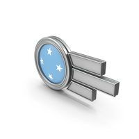 Badge Flag Federated States of Micronesia PNG & PSD Images