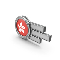Hong Kong Flag Badge PNG & PSD Images