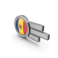Moldova Flag Badge PNG & PSD Images