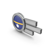 Nauru Flag Badge PNG & PSD Images