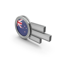 New Zealand Flag Badge PNG & PSD Images