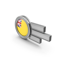 Niue Flag Badge PNG & PSD Images