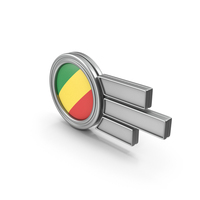 Republic Of Congo Flag Badge PNG & PSD Images
