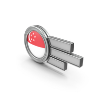 Singapore Flag Badge PNG & PSD Images