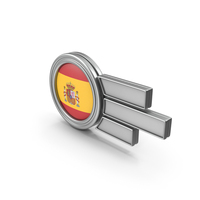 Spain Flag Badge PNG & PSD Images