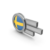 Sweden Flag Badge PNG & PSD Images