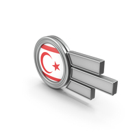 Badge Flag Turkish Republic of Northern Cyprus PNG & PSD Images