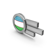 Uzbekistan Flag Badge PNG & PSD Images