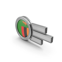 Zambia Flag Badge PNG & PSD Images