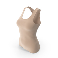 Beige Women Basic Tank Top PNG & PSD Images