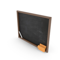 Blackboard, Erazor And Chalk PNG & PSD Images