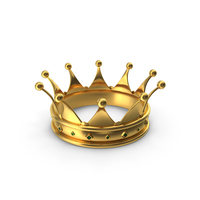 Gold Royal Crown Decorated With Jewels PNG & PSD Images
