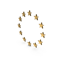 Gold EU Icon PNG & PSD Images