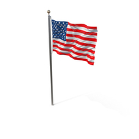 American Flag And Pole PNG & PSD Images