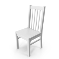White Wooden Chair PNG & PSD Images