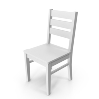 White Wooden Chair PNG & PSD Images