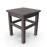 Black Wooden Stool PNG & PSD Images