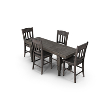Vintage Dining Set PNG & PSD Images