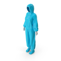 Blue Bio Chemical Protection Suit PNG & PSD Images