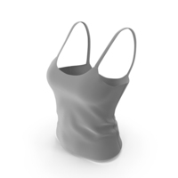 Grey Women Camisole PNG & PSD Images