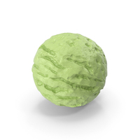 Pistachio Flavor Ice Cream Ball PNG & PSD Images