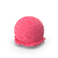 Strawberry Ice Cream Ball PNG & PSD Images