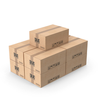 Stack Of Cardboard Boxes PNG & PSD Images