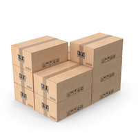 Small Stack Of Blank Cardboard Box PNG & PSD Images
