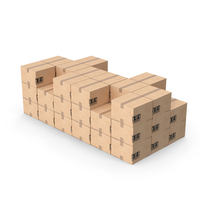 Big Stack Of Cardboard Box PNG & PSD Images