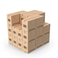 Medium Stack Of Cardboard Boxes PNG & PSD Images