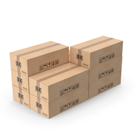 Cardboard Box Small Stack PNG & PSD Images