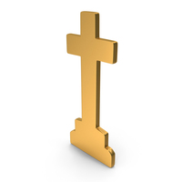 Gravestone Icon Gold PNG & PSD Images