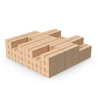 Big Stack Of Blank Cardboard Boxes PNG & PSD Images