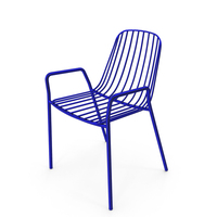 Blue Metallic Chair PNG & PSD Images