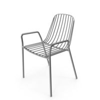 Gray Metallic Chair PNG & PSD Images