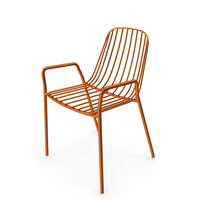 Orange Metallic Chair PNG & PSD Images